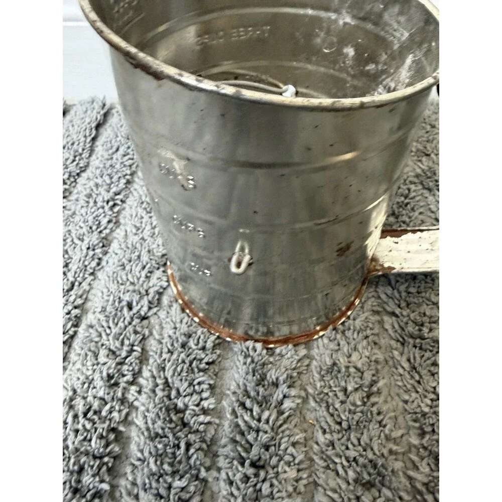 good cook vintage flour sifter rusty crusty Cottage Core